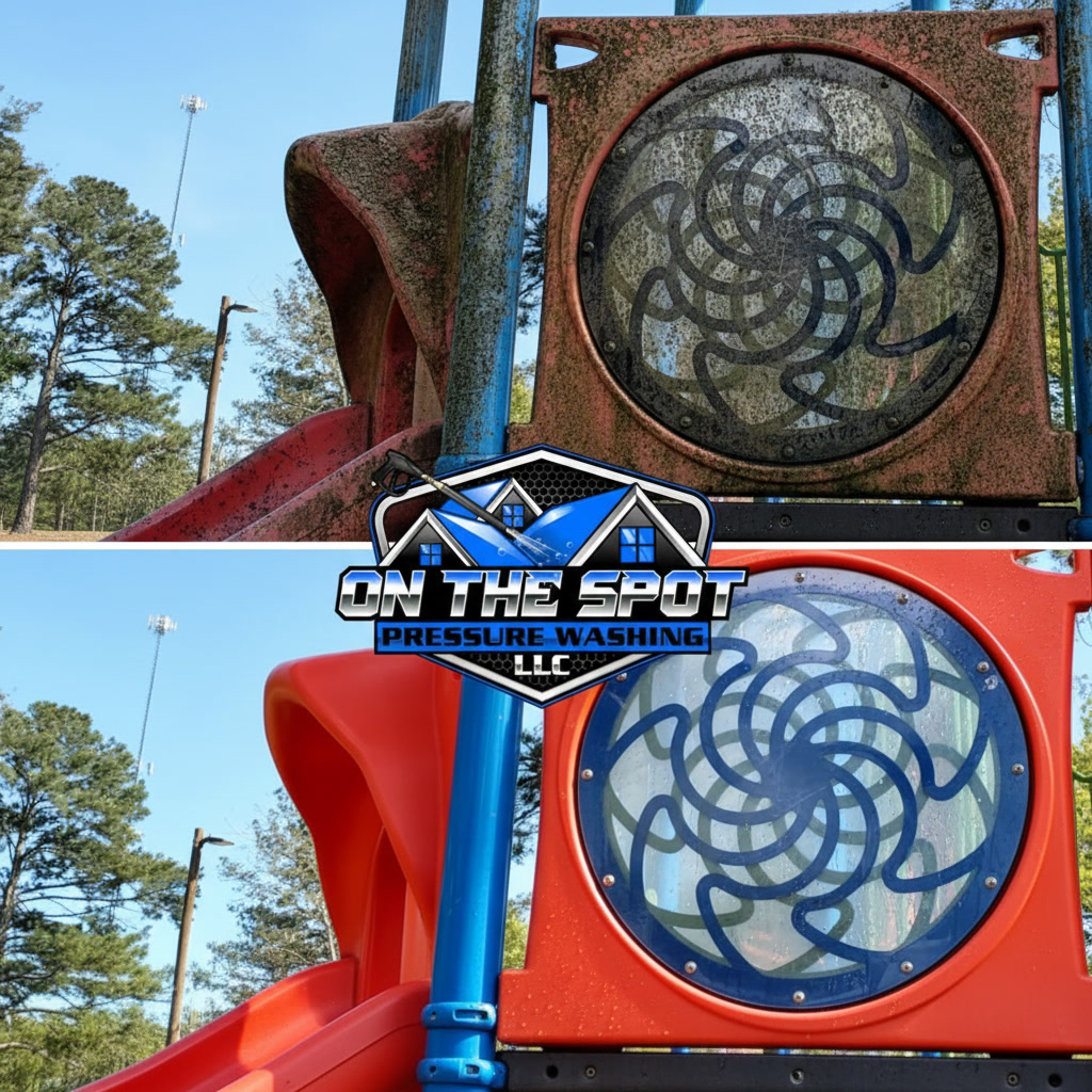 Daycare Playset Before and After