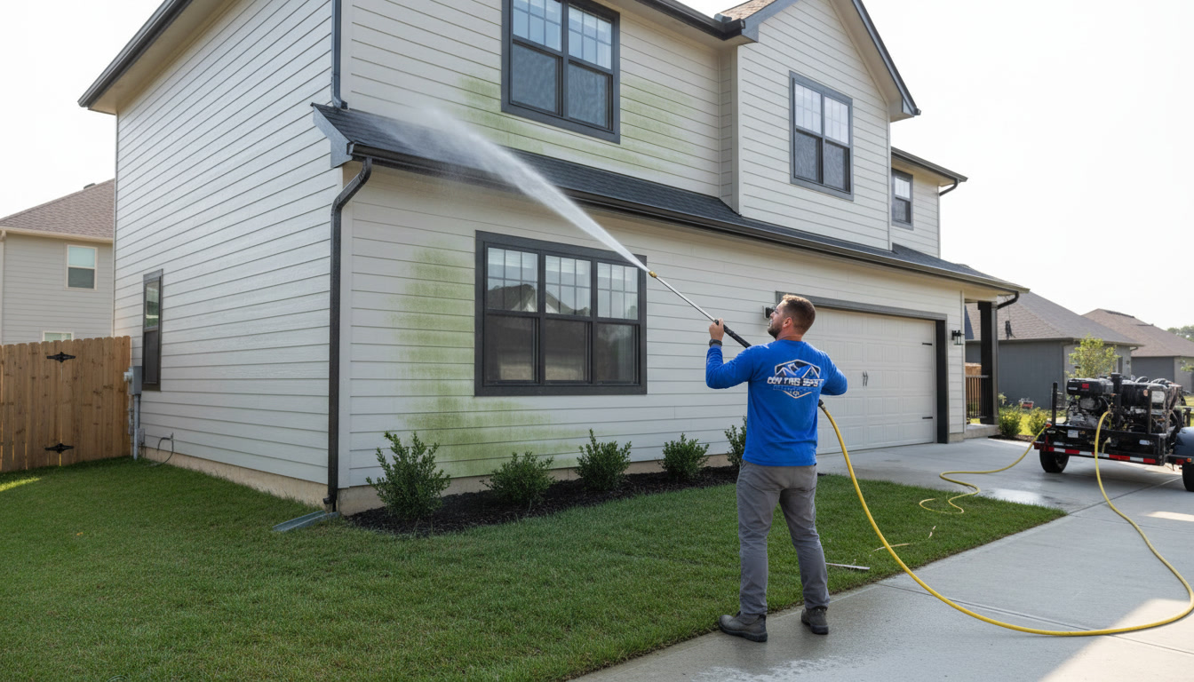 Residential House Siding Soft-Wash