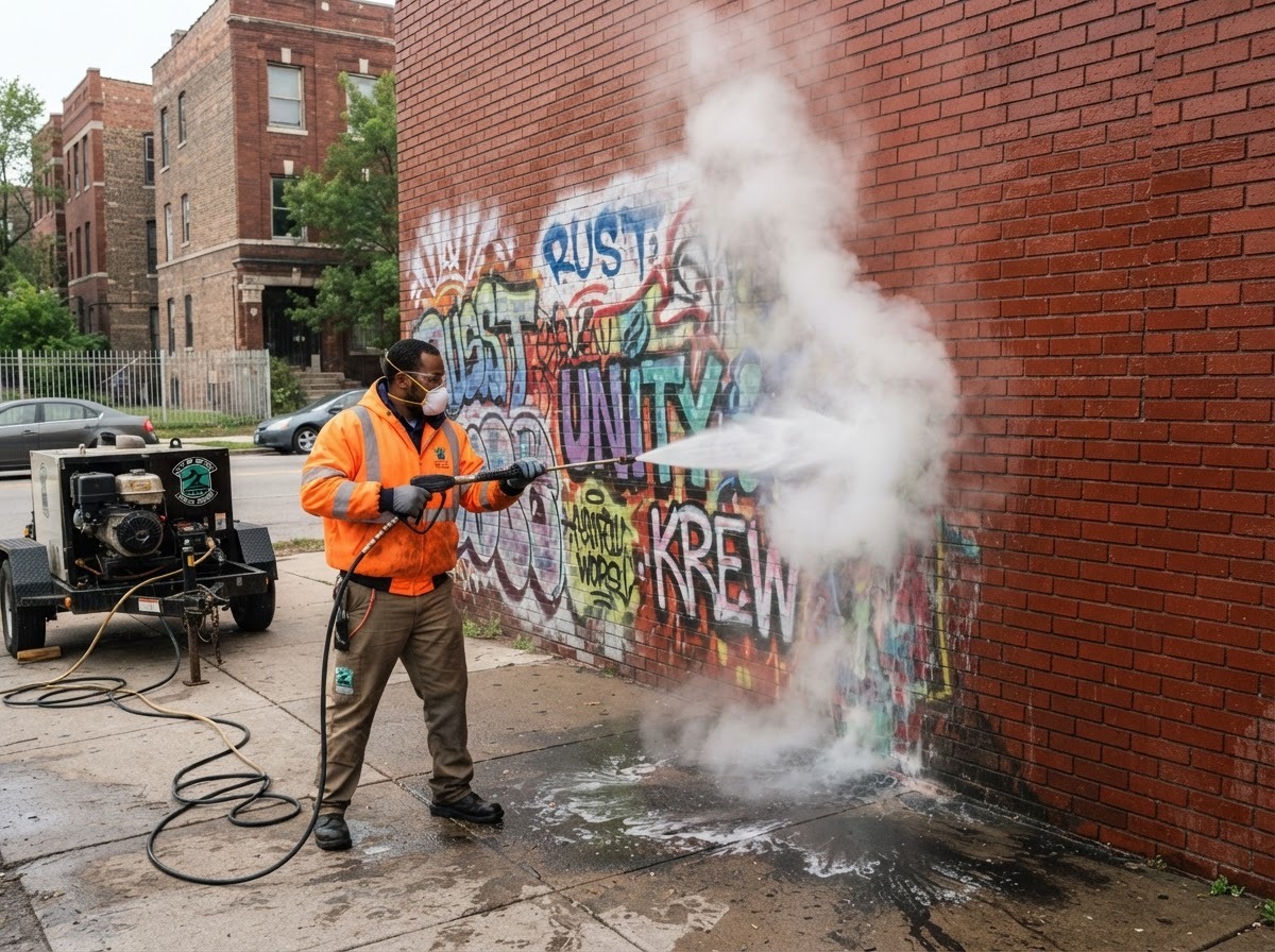 Municipal Non-Destructive Graffiti Removal